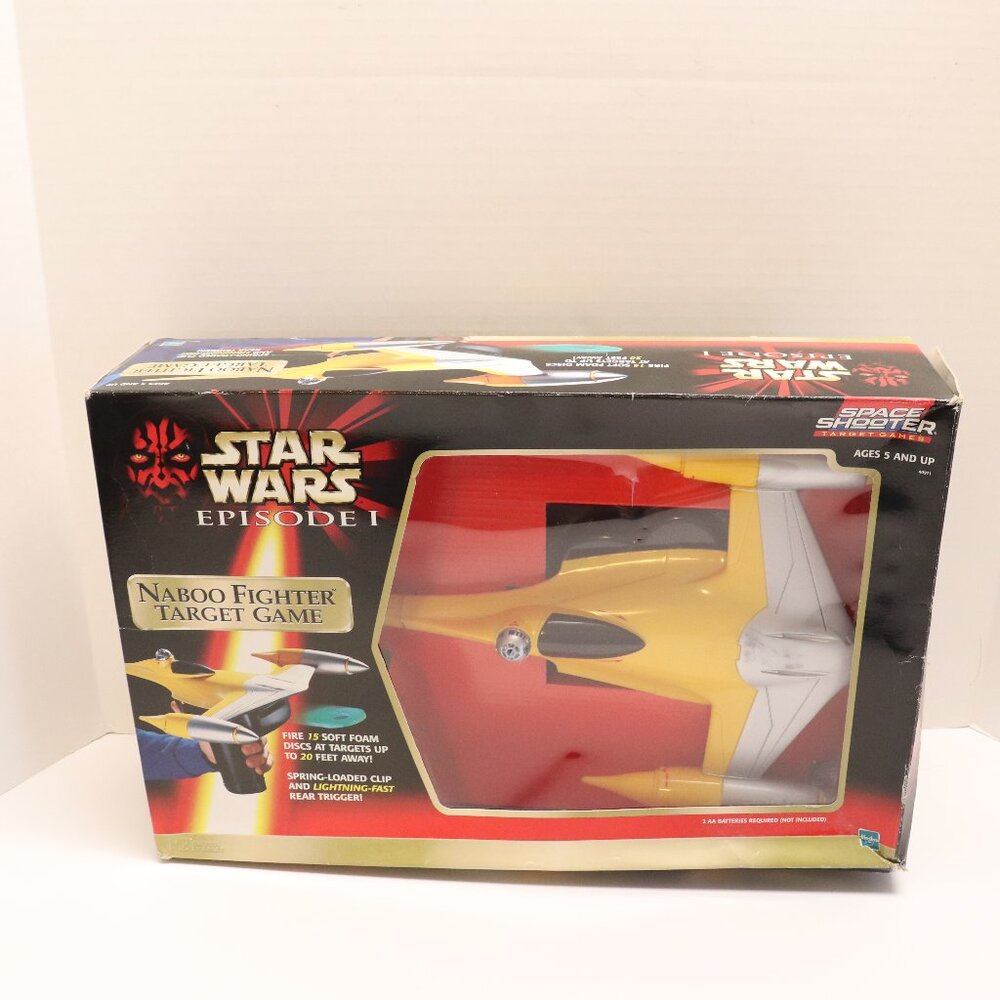 1999‎ Star Wars Episode 1 Naboo Fighter Target Game NIB Hasbro